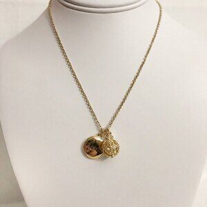 Cherish Charm Necklace Gold Tone Ball
